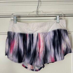 Lululemon white, pink, and purple shorts. Size 8